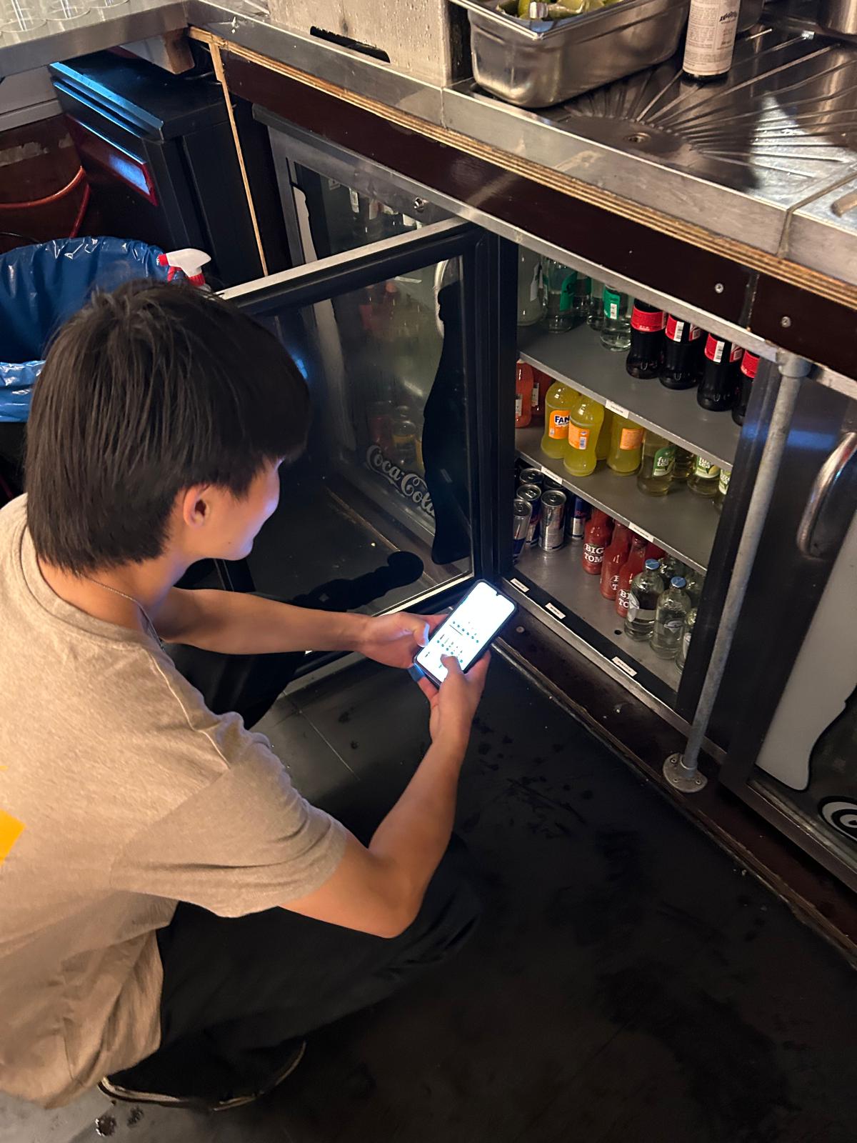 Employee picking products from warehouse
